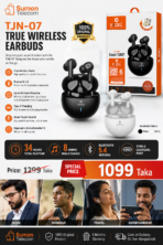 TJN-07 True Wireless Earbuds